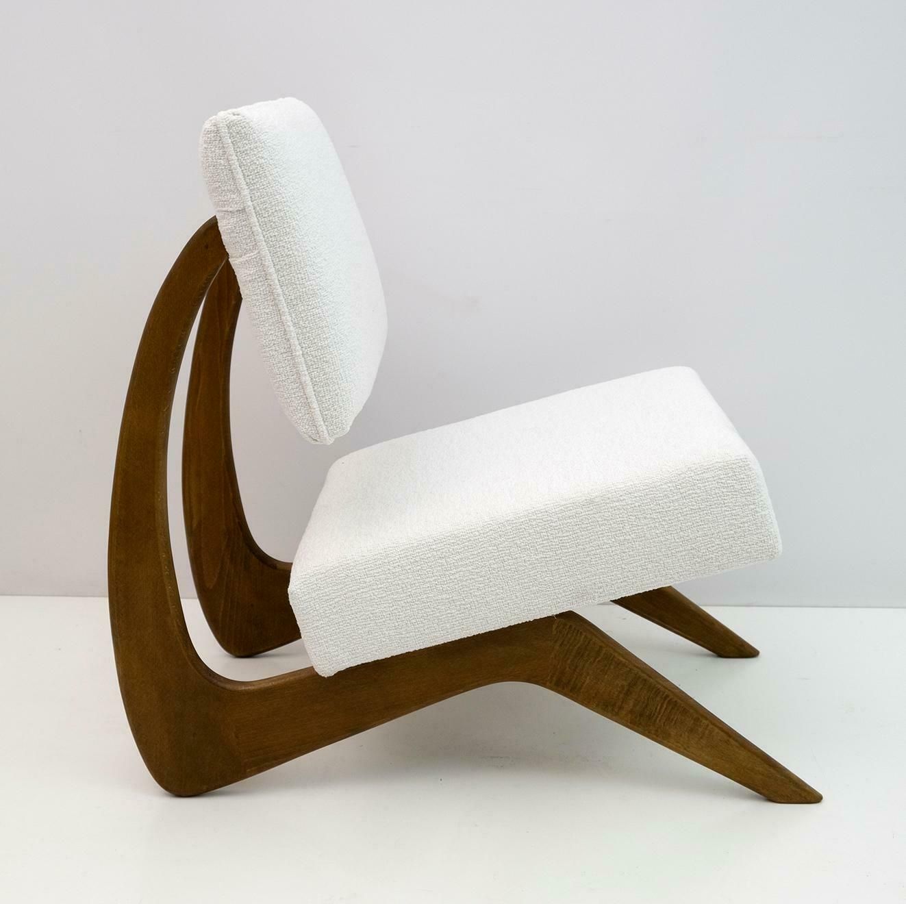 Pair Of Adrian Pearsall Midcentury Walnut Lounge Chairs For Craft Associates photo vinterior