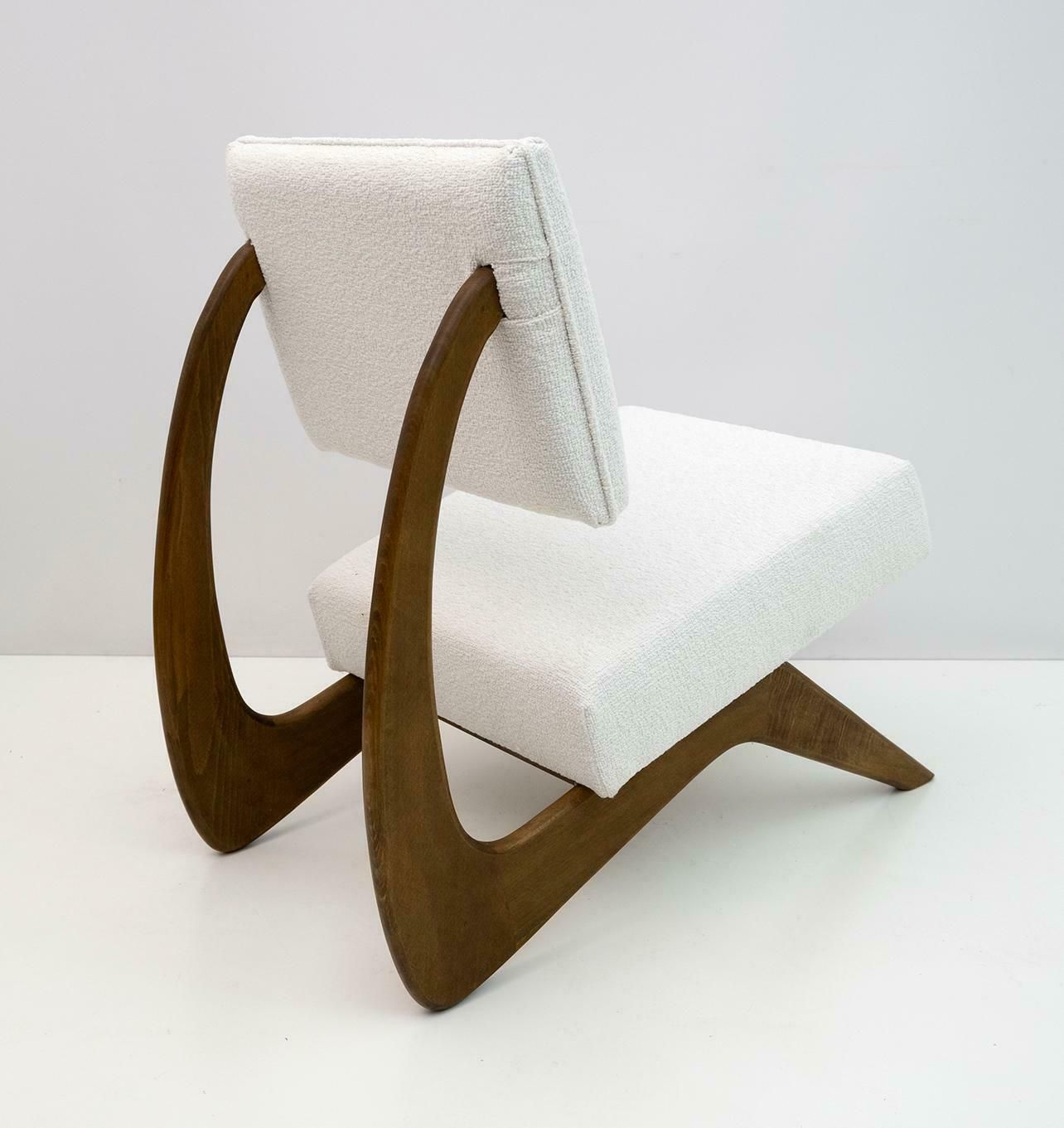Pair Of Adrian Pearsall Midcentury Walnut Lounge Chairs For Craft Associates photo buy