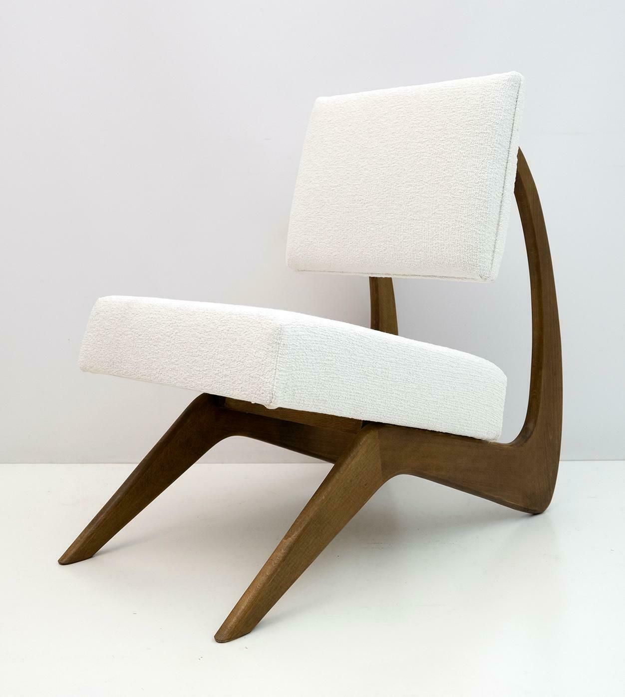 Furniture Pair Of Adrian Pearsall Midcentury Walnut Lounge Chairs For Craft Associates photo
