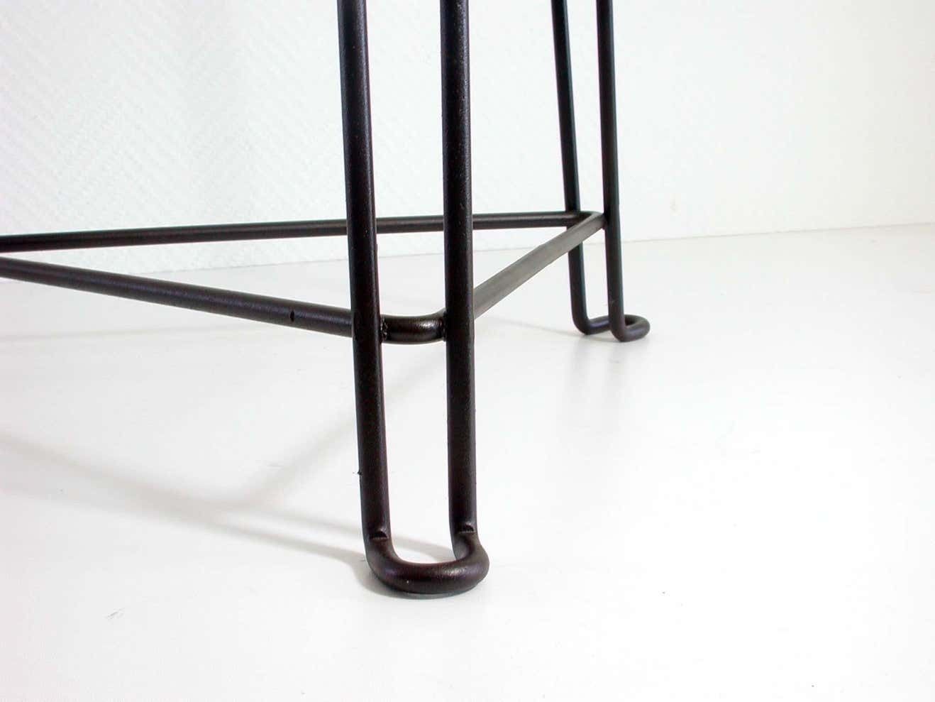 Mid Century Tripod Goatskin Stool By Jan Van Der Togt For Tomado, 1950s photo 533.0