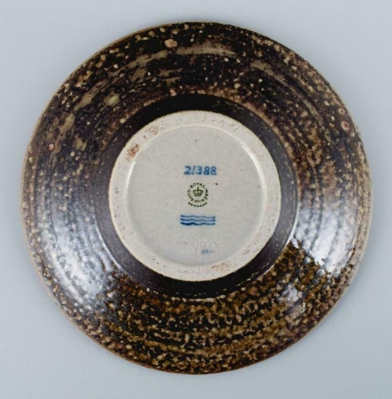 Jørgen Mogensen For Royal Copenhagen, Stoneware Bowl With Bird Motifs. photo 361.0