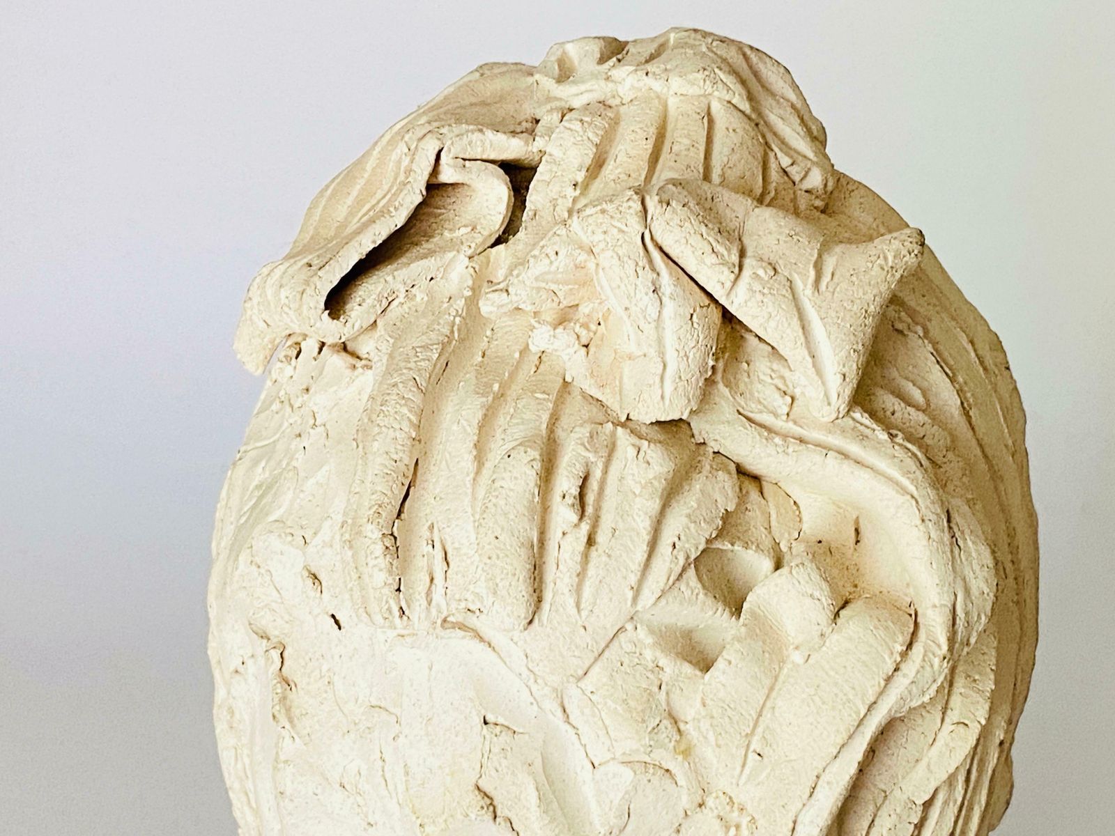 Plaster Sculpture Art Deco Period Woman Bust France, Circa 1930 photo vinterior