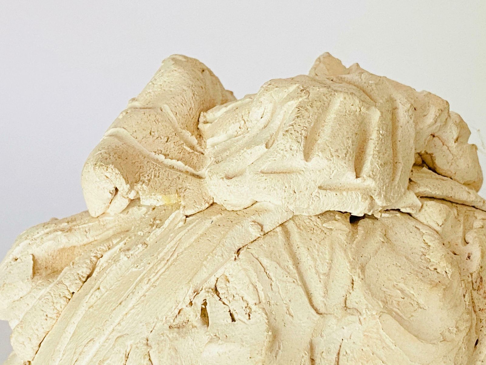 photo furniture Plaster Sculpture Art Deco Period Woman Bust France, Circa 1930