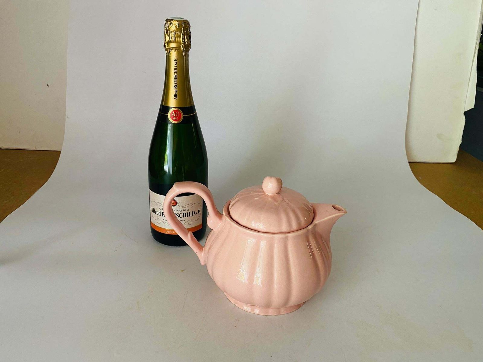 Teapot In Ceramic For Les Salins In Pink Color Midcentury, France photo furniture