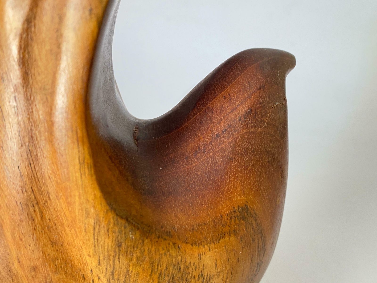 Wood Abstract Sculpture In The Style Of Alexandre Noll Brown Color, France, 1960 photo vinterior