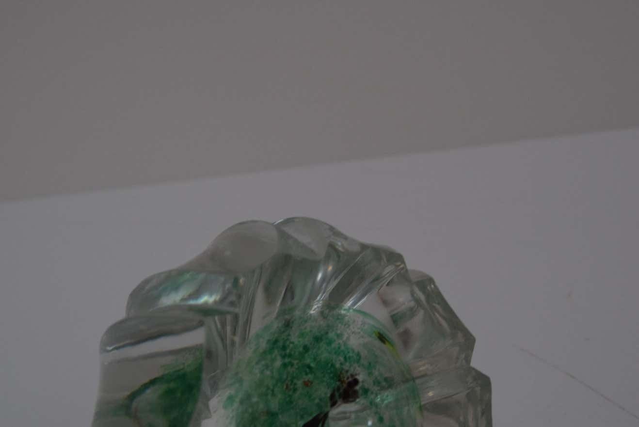 258.0 Art Glass Paperweight, Glasswork Novy Bor, 1950s photo