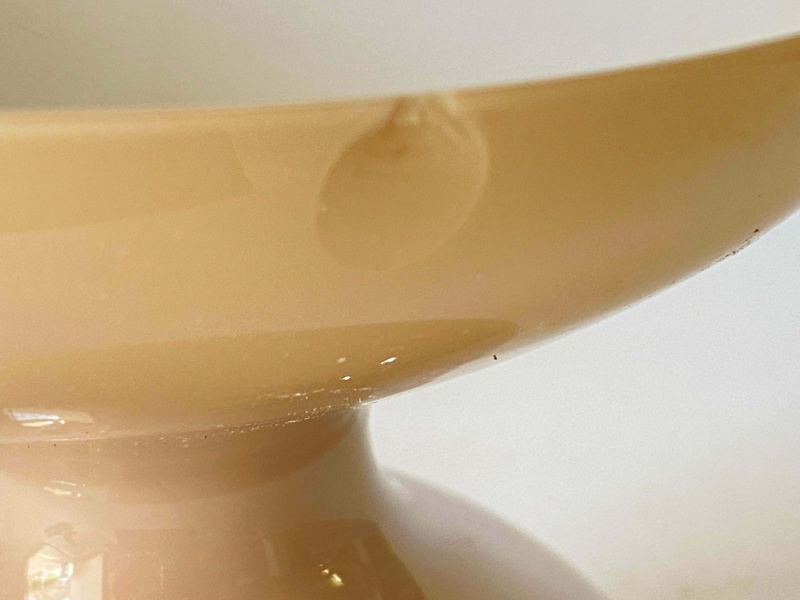 Opaline Vase Hand Made In Brown Colour Made In 1970 Italy photo for sale