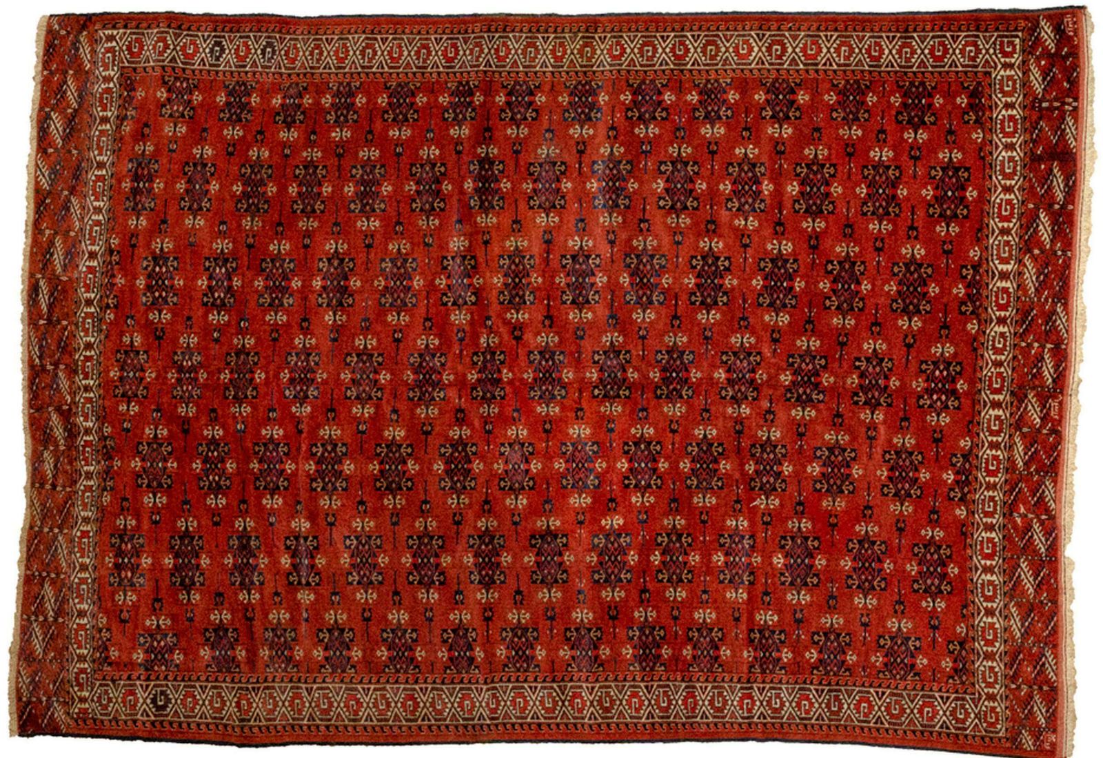 photo for sale Antique Turkmen Yamoud Carpet, Turkmenistan, Circa 1900