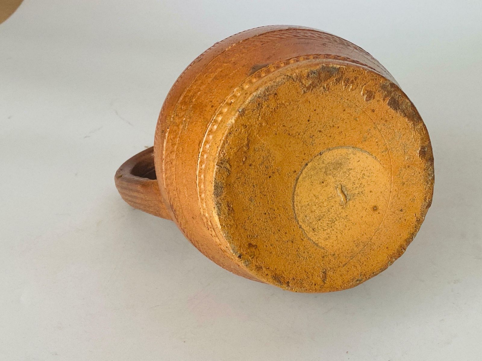Stoneware Jug Pitcher Beautiful Patina From France Circa 1960 Brown photo 484.0