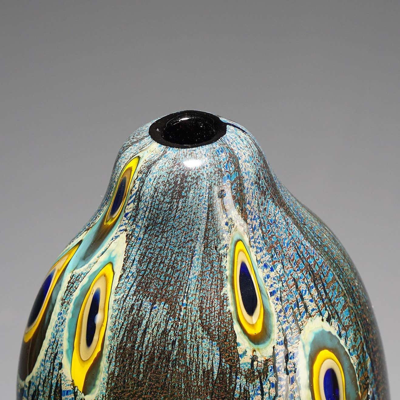 Large Art Glass Vase 'Yokohama' By Aldo Nason Murano photo Home Decor