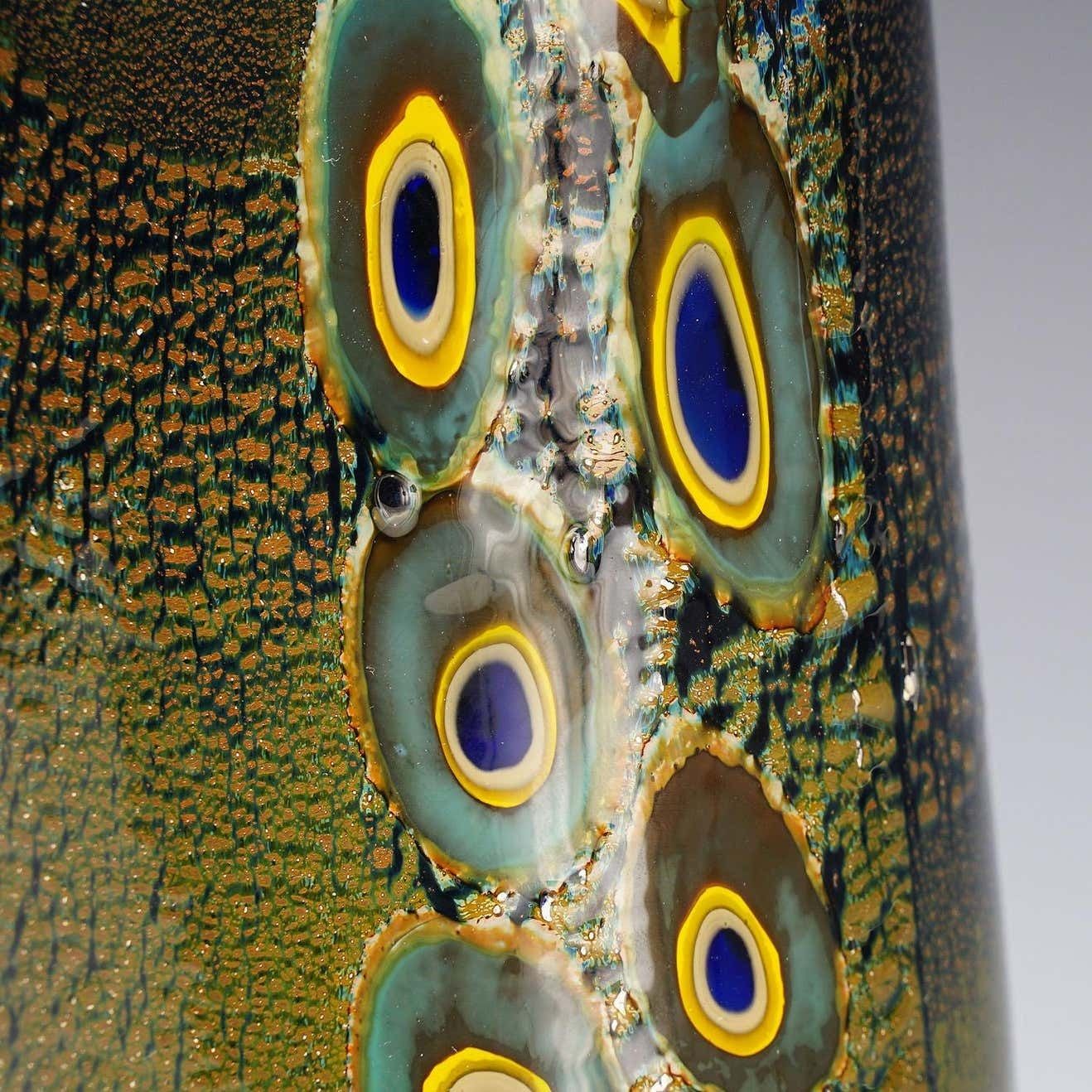 Large Art Glass Vase 'Yokohama' By Aldo Nason Murano photo vinterior