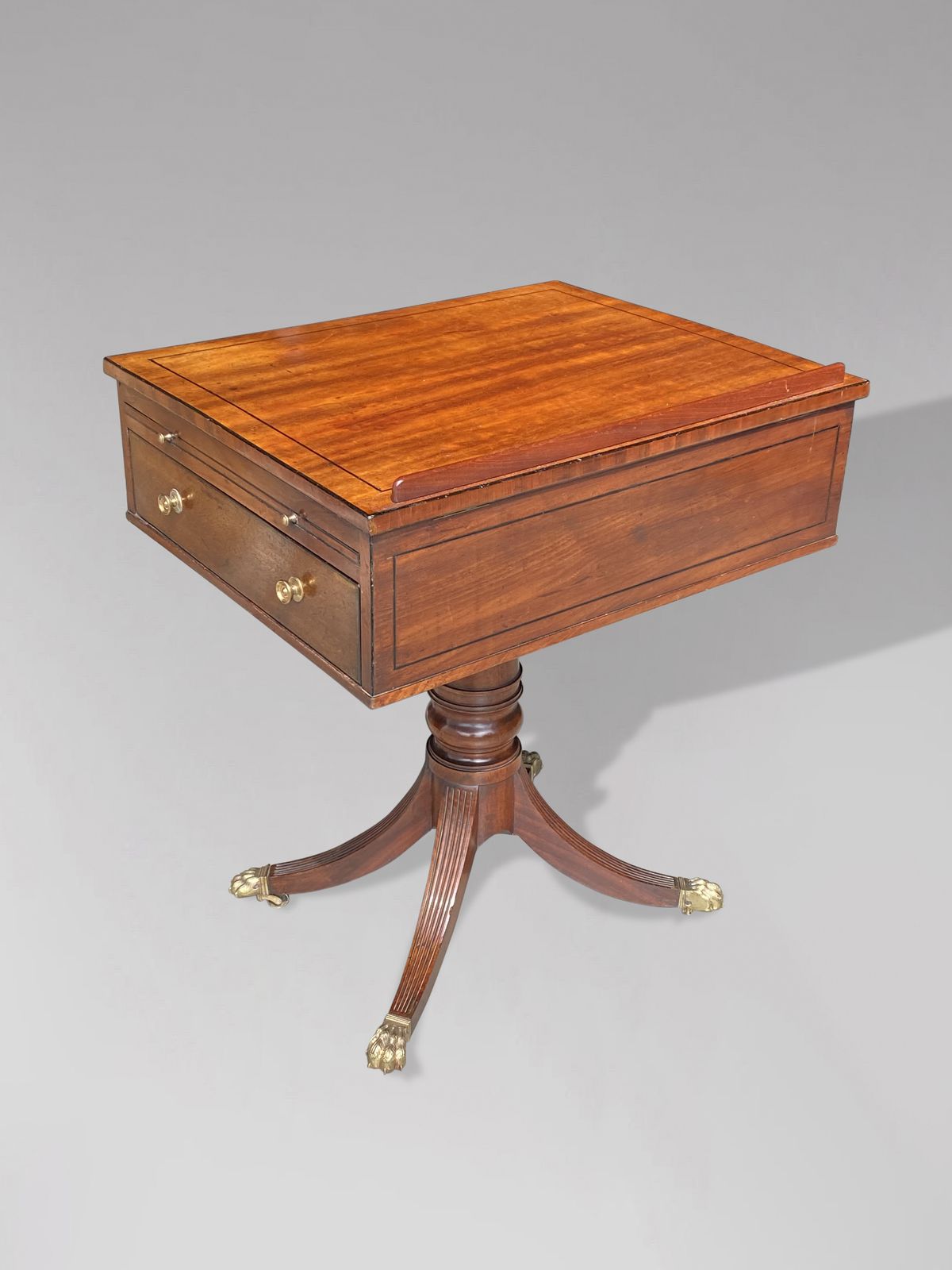 19th Century George III Period Mahogany Reading Table photo Furniture
