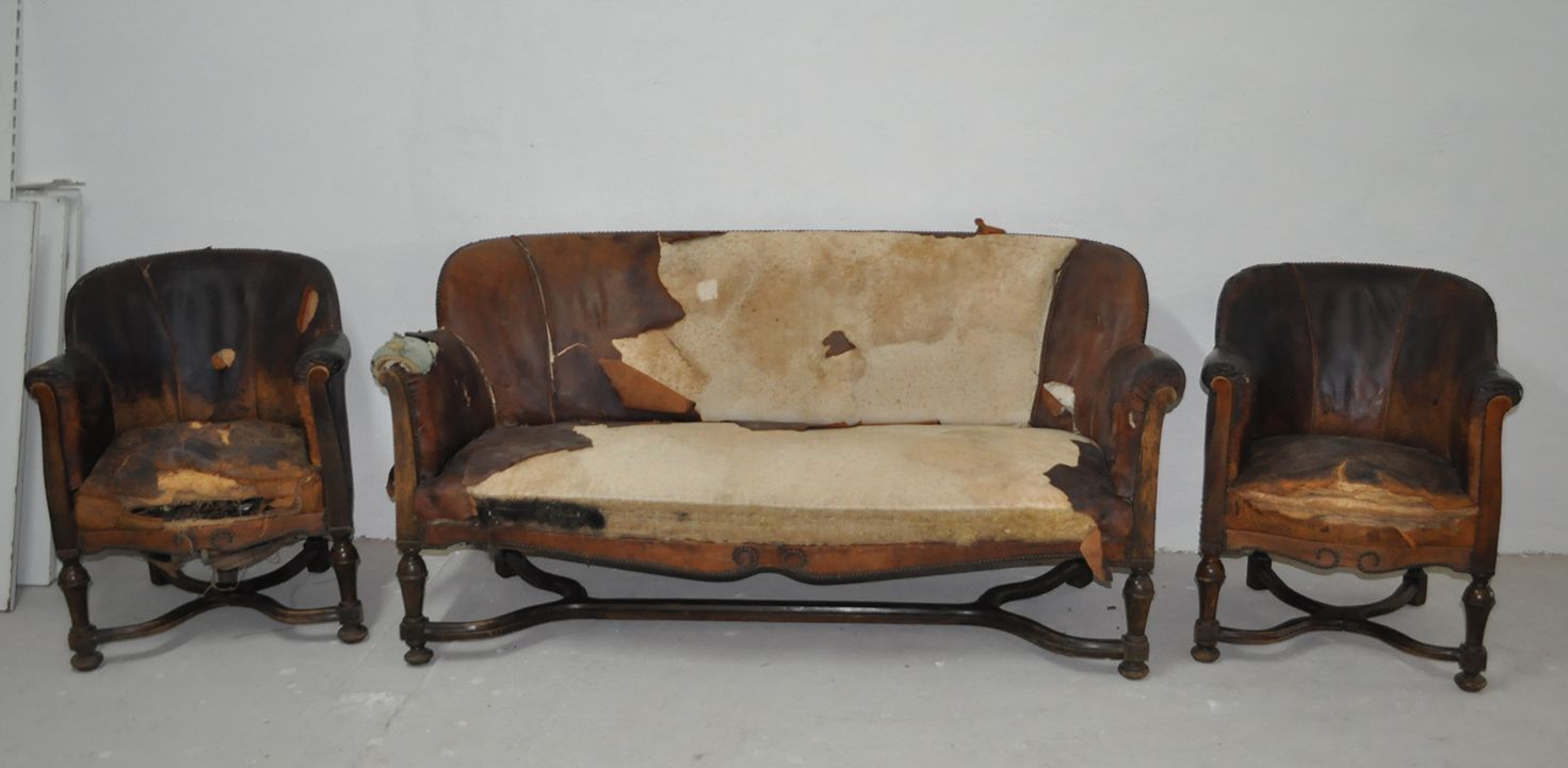 Original Antique Sofa Set photo vintage