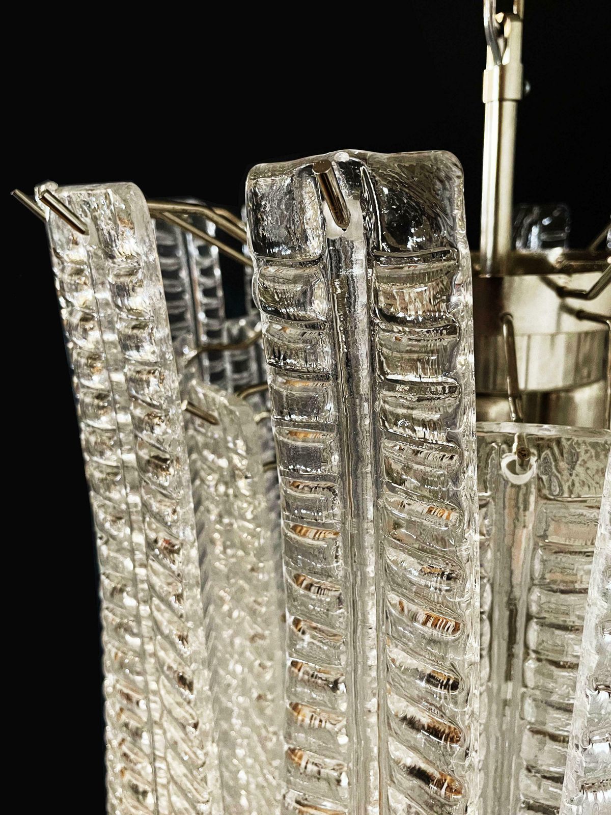 Amazing And Huge Italian Murano Felci Glass Chandeliers, 41 Glasses photo vinterior