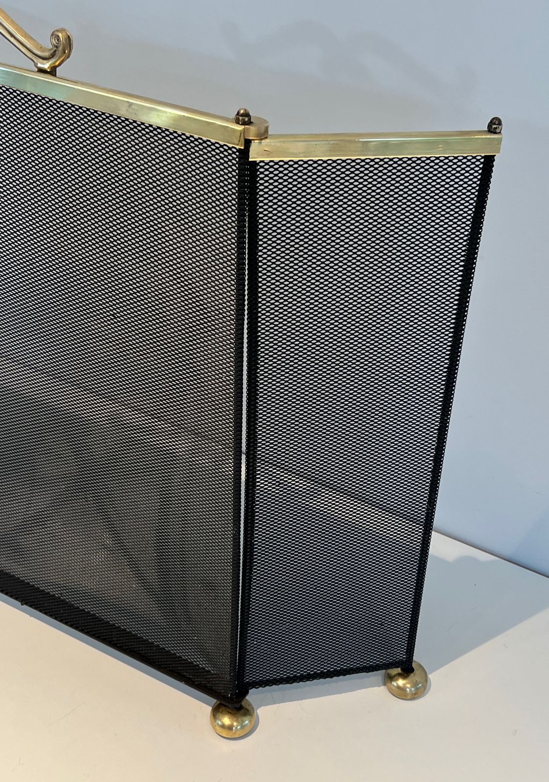 Brass And Grilling Fireplace Screen photo buy