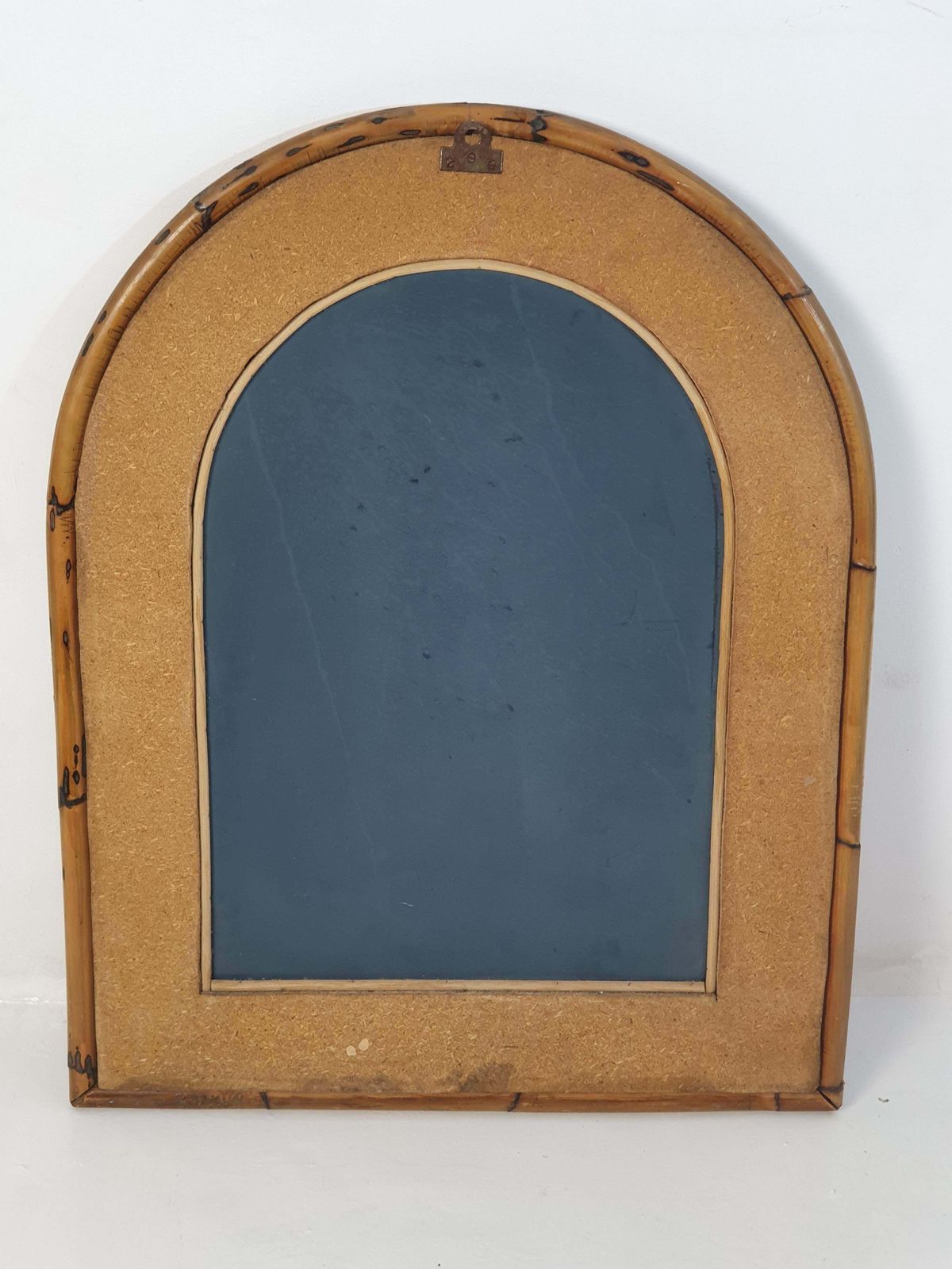 photo for sale Arched Bamboo Mirror By Vivai Del Sud Italy, 1960s