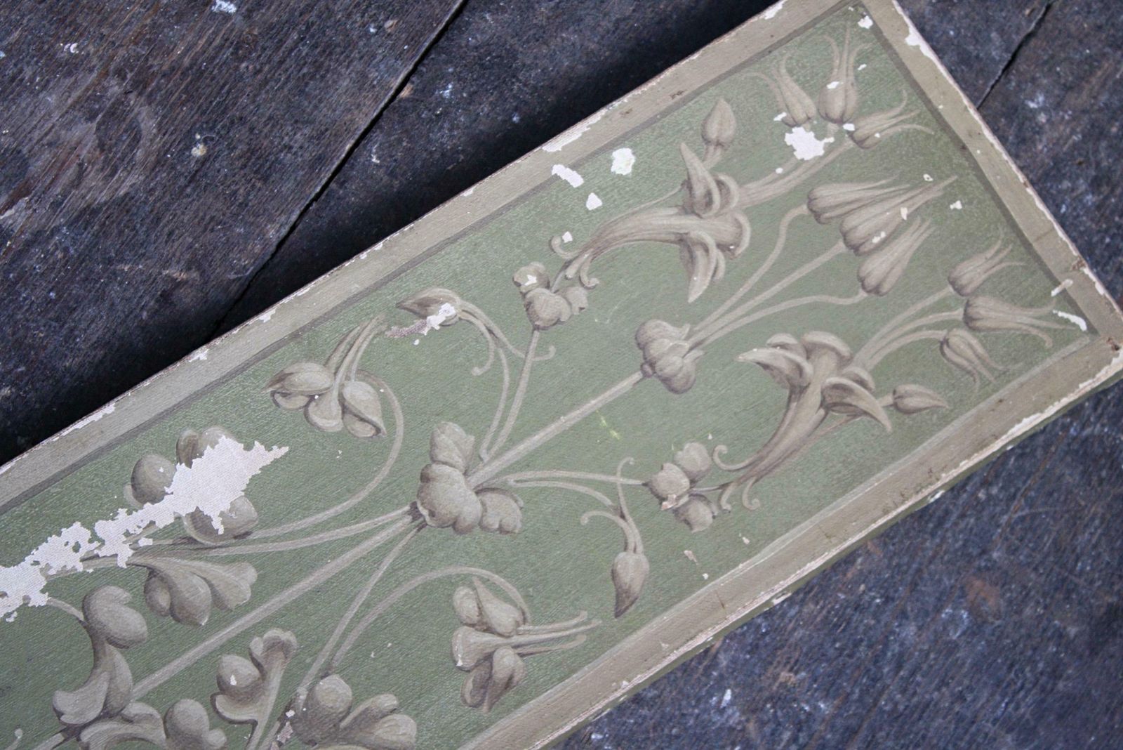 Early 20th C Painted Frieze, Manner Of Albert Hayes, South Ken System London photo vinterior