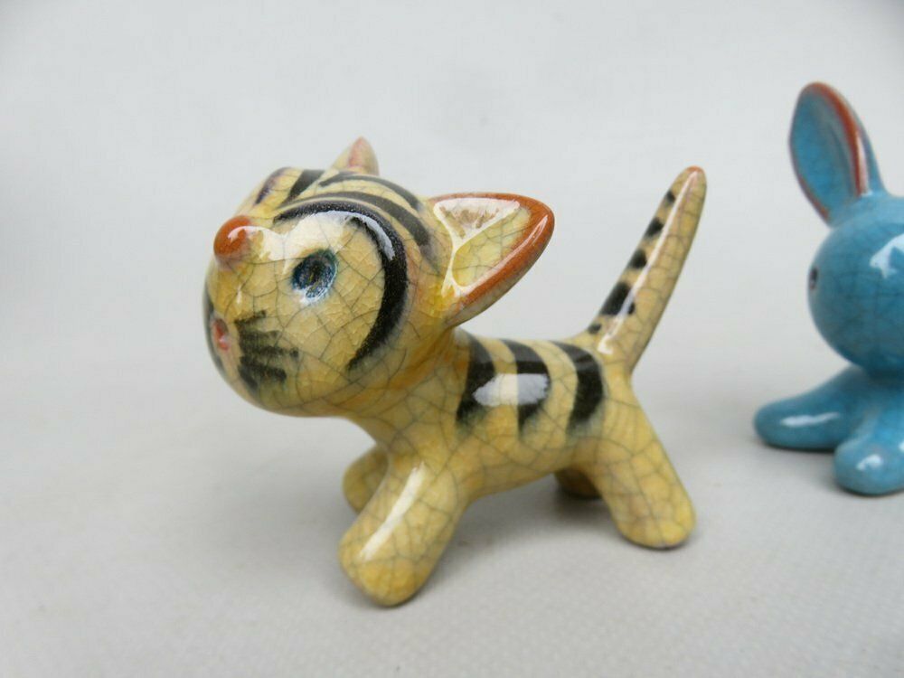 Animal Sculptures In Ceramics By Walter Bosse For Karlsruher Majolika, 1950s, Set Of 4 photo for sale