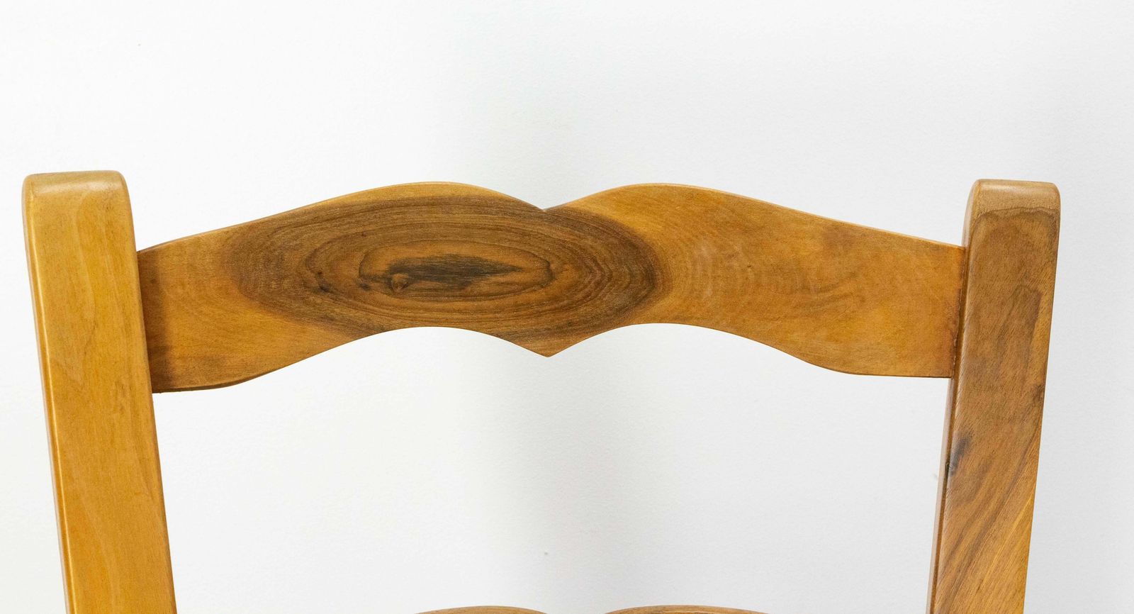 Furniture Six French Dining Chairs Oak Chairs Rush Seats Provincial Style, Circa 1970 photo
