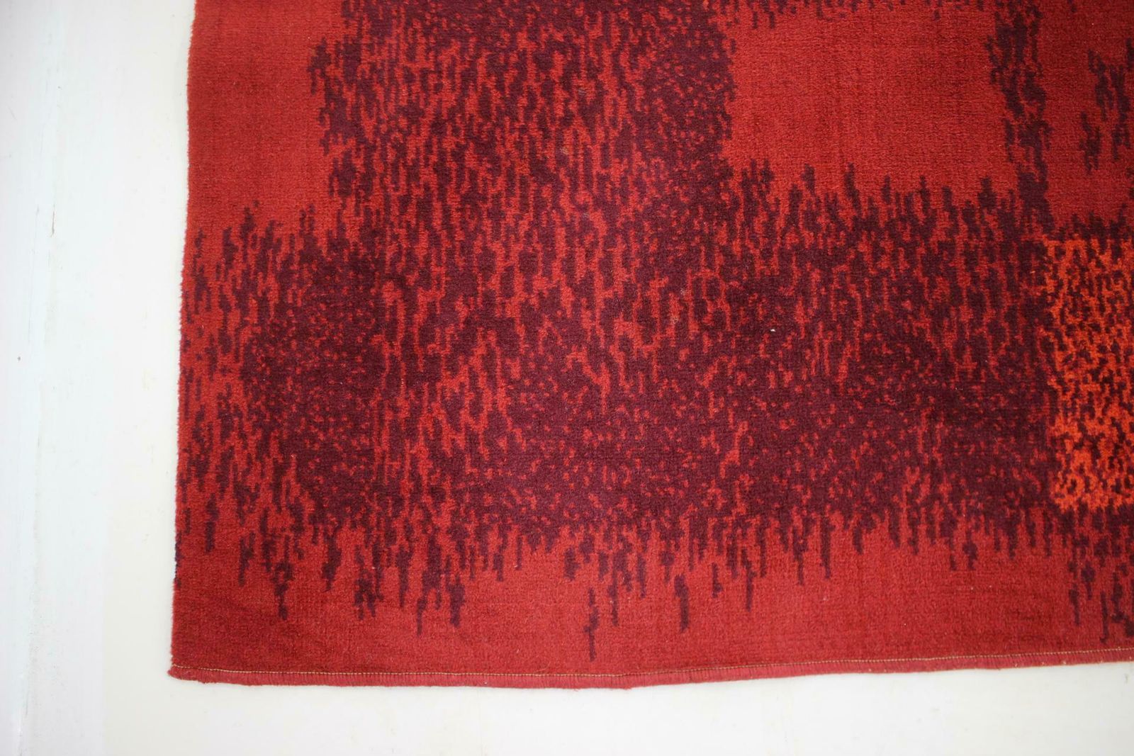 Mid Century Abstract Design Geometric Rug / Carpet, 1970s / Czechoslovakia photo 2453.0