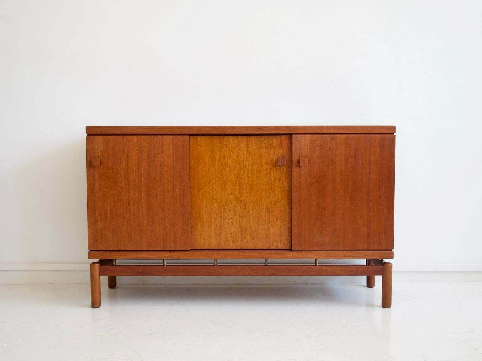 Mid 20th Century Modern Teak Sideboard With Brass Details photo furniture
