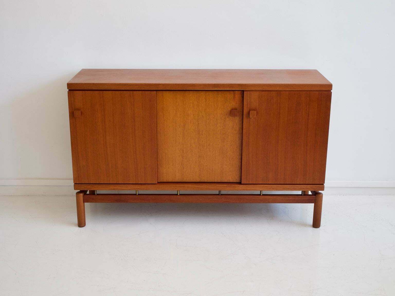 Mid 20th Century Modern Teak Sideboard With Brass Details photo Furniture