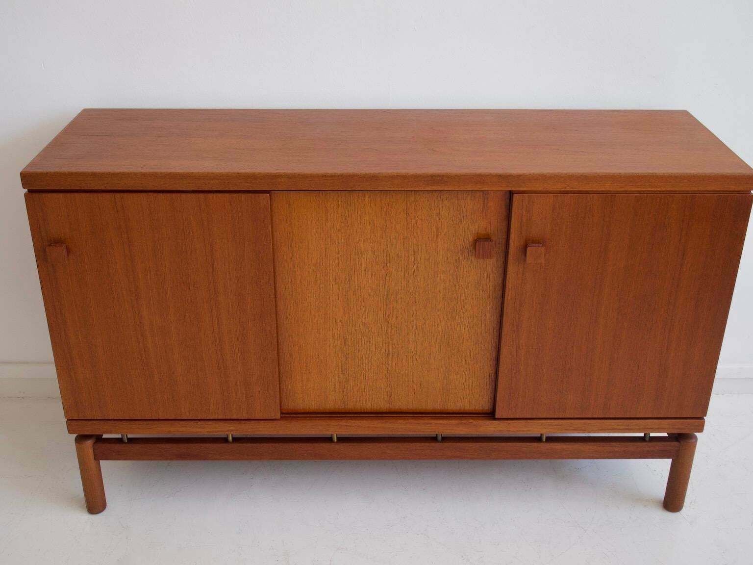 Mid 20th Century Modern Teak Sideboard With Brass Details photo 3187.0