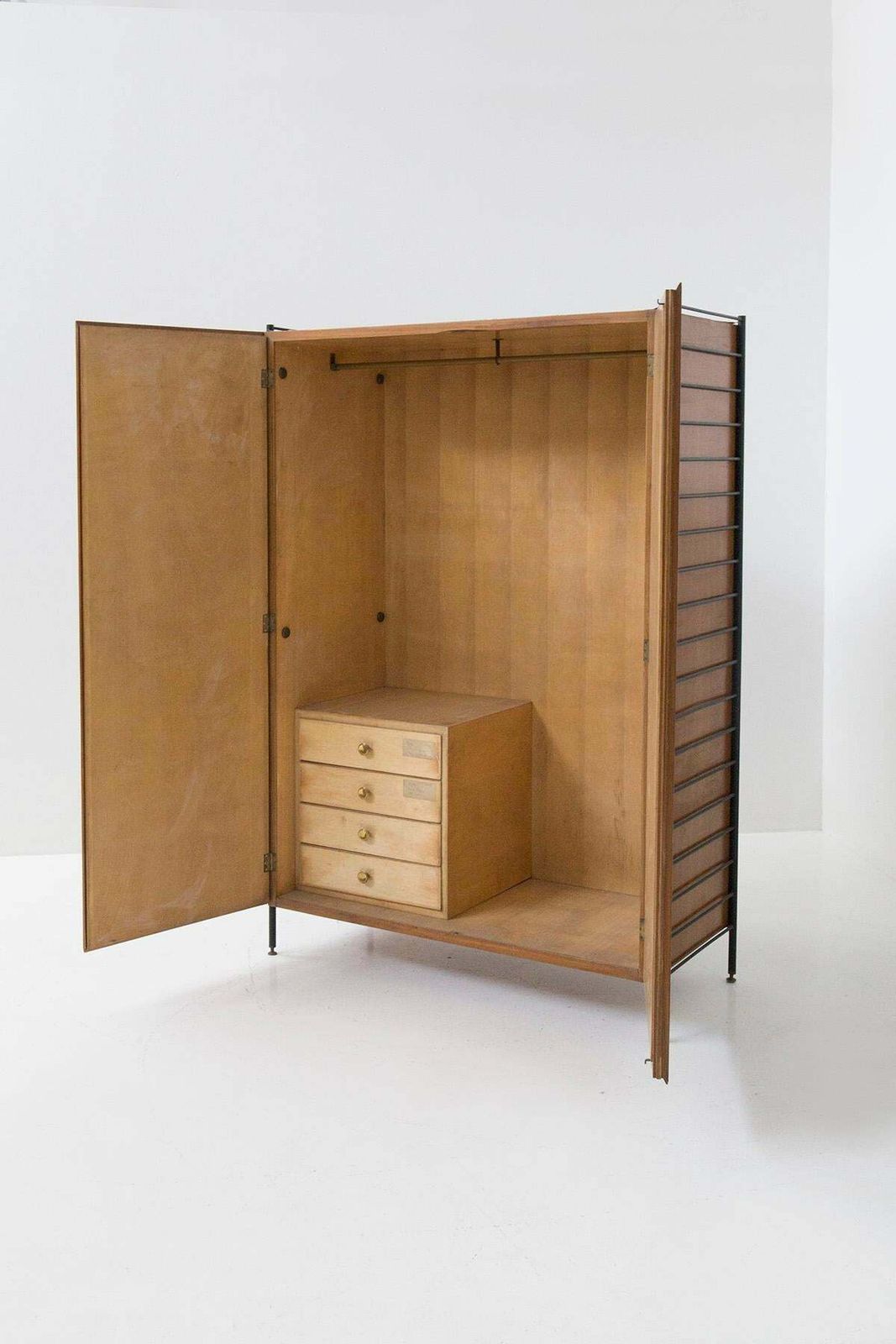 Small Italian Bedroom Wardrobe In Wood And Iron photo buy