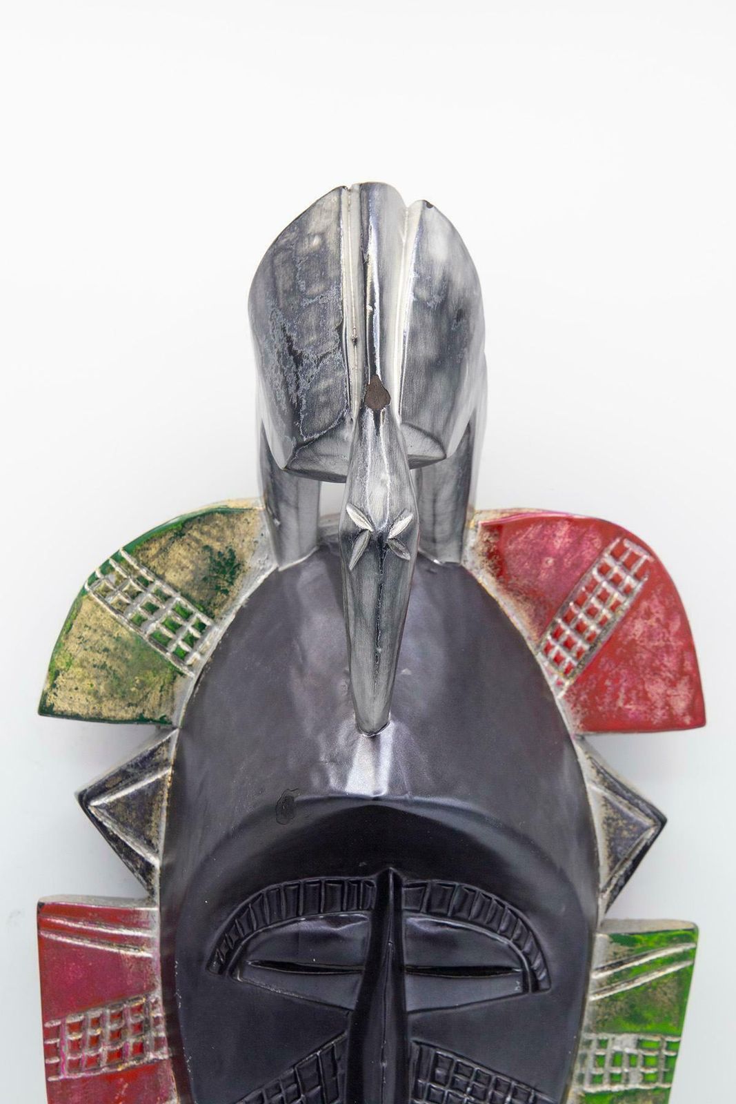 African Futurist Black Tribal Mask By Bomber Bax photo for sale