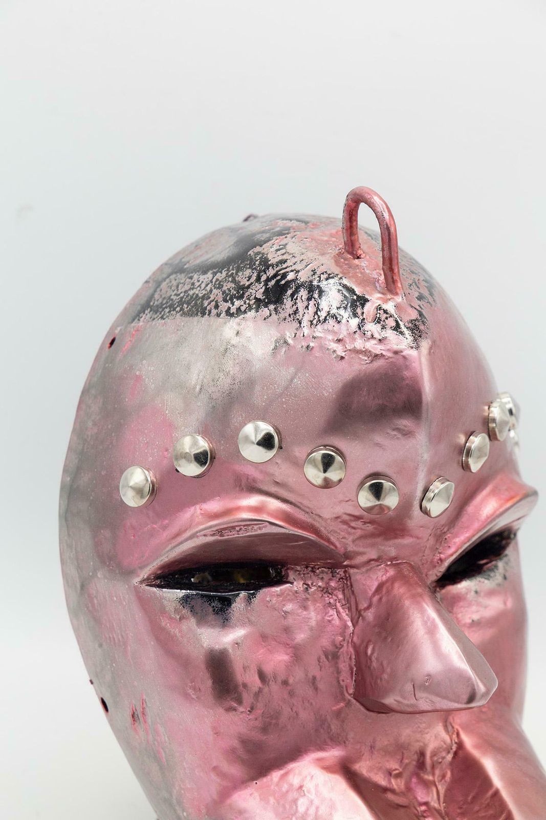 African Futurist Pink Mask Created By Bomber Bax photo for sale