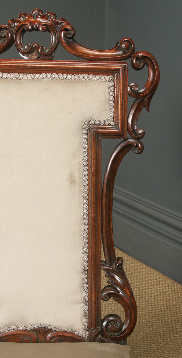 photo furniture English Victorian Rosewood Prie Dieu Prayer Nursing Chair (Circa 1860)