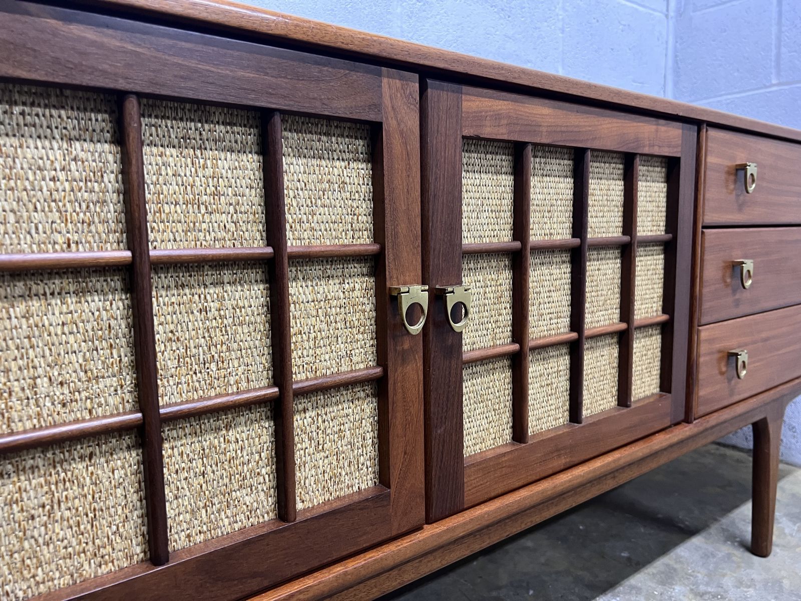 Bespoke Rattan Midcentury Younger Sideboards 1960s photo Furniture