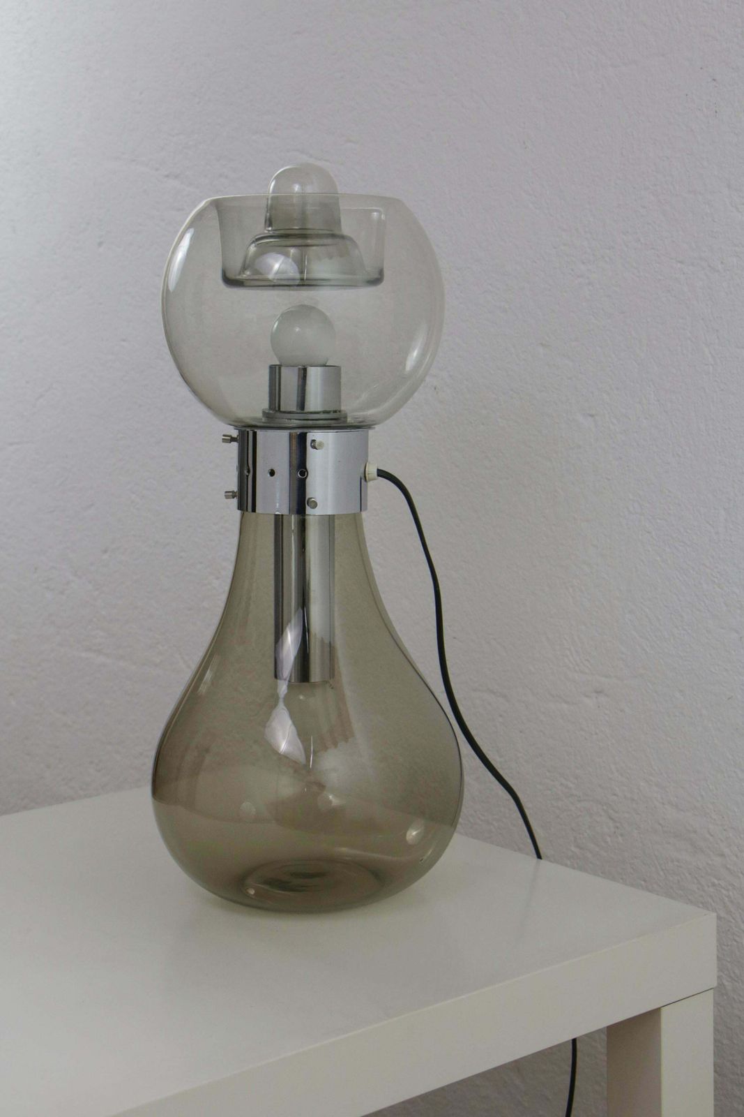 Italian Space Age Iconic Table Lamp "Birillo" By Carlo Nason Per Mazzega, 1960s photo Lighting
