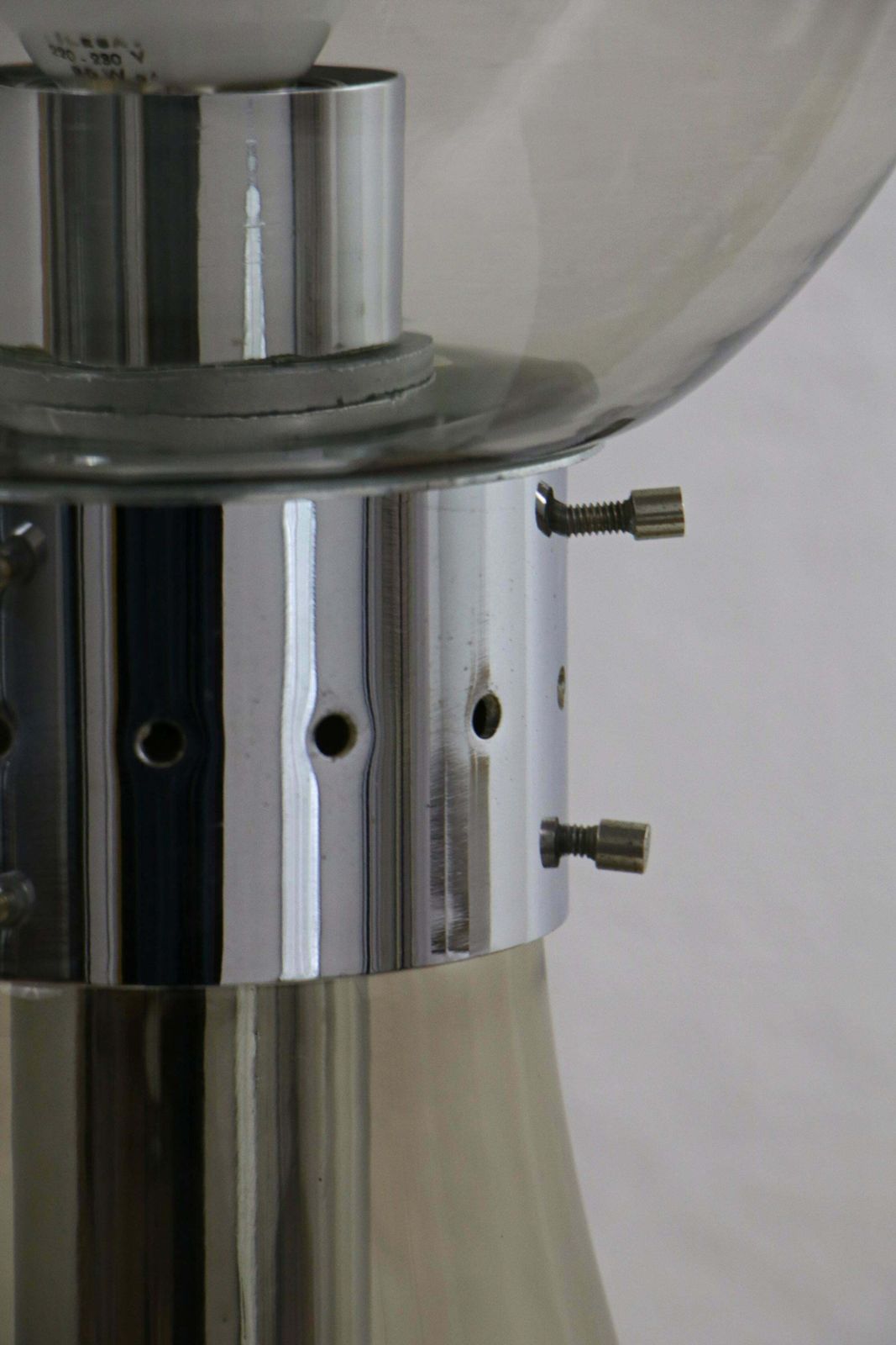 Italian Space Age Iconic Table Lamp "Birillo" By Carlo Nason Per Mazzega, 1960s photo vintage
