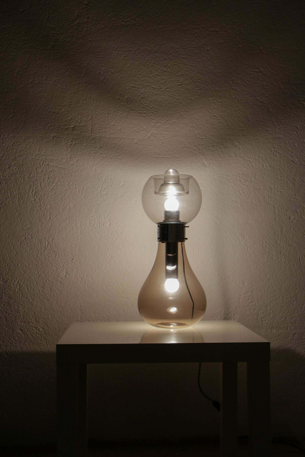934.0 Italian Space Age Iconic Table Lamp "Birillo" By Carlo Nason Per Mazzega, 1960s photo