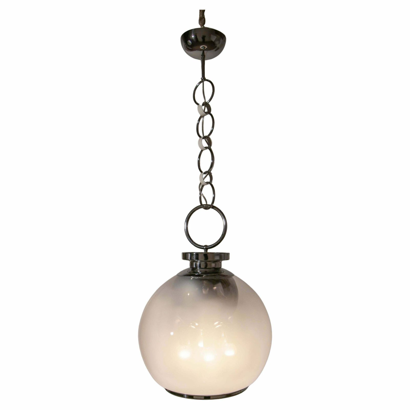 Italian Midcentury Space Age Pendant Lamp Designed By Carlo Nason For Mazzega