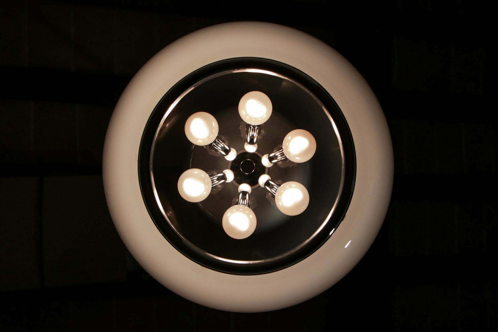 photo vinterior Italian Midcentury Space Age Pendant Lamp Designed By Carlo Nason For Mazzega