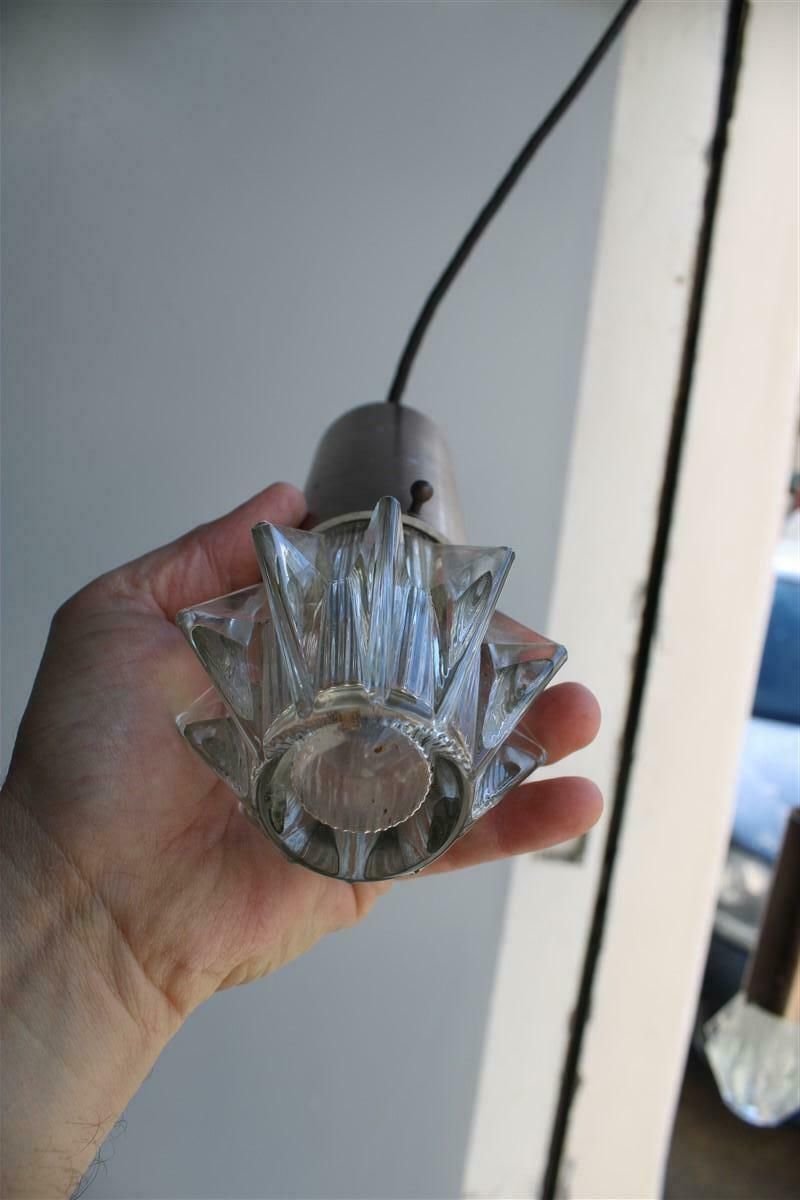Lighting Stilux Ceiling Lamp Aluminium And Glass Sculpture Italian Design 1950s photo