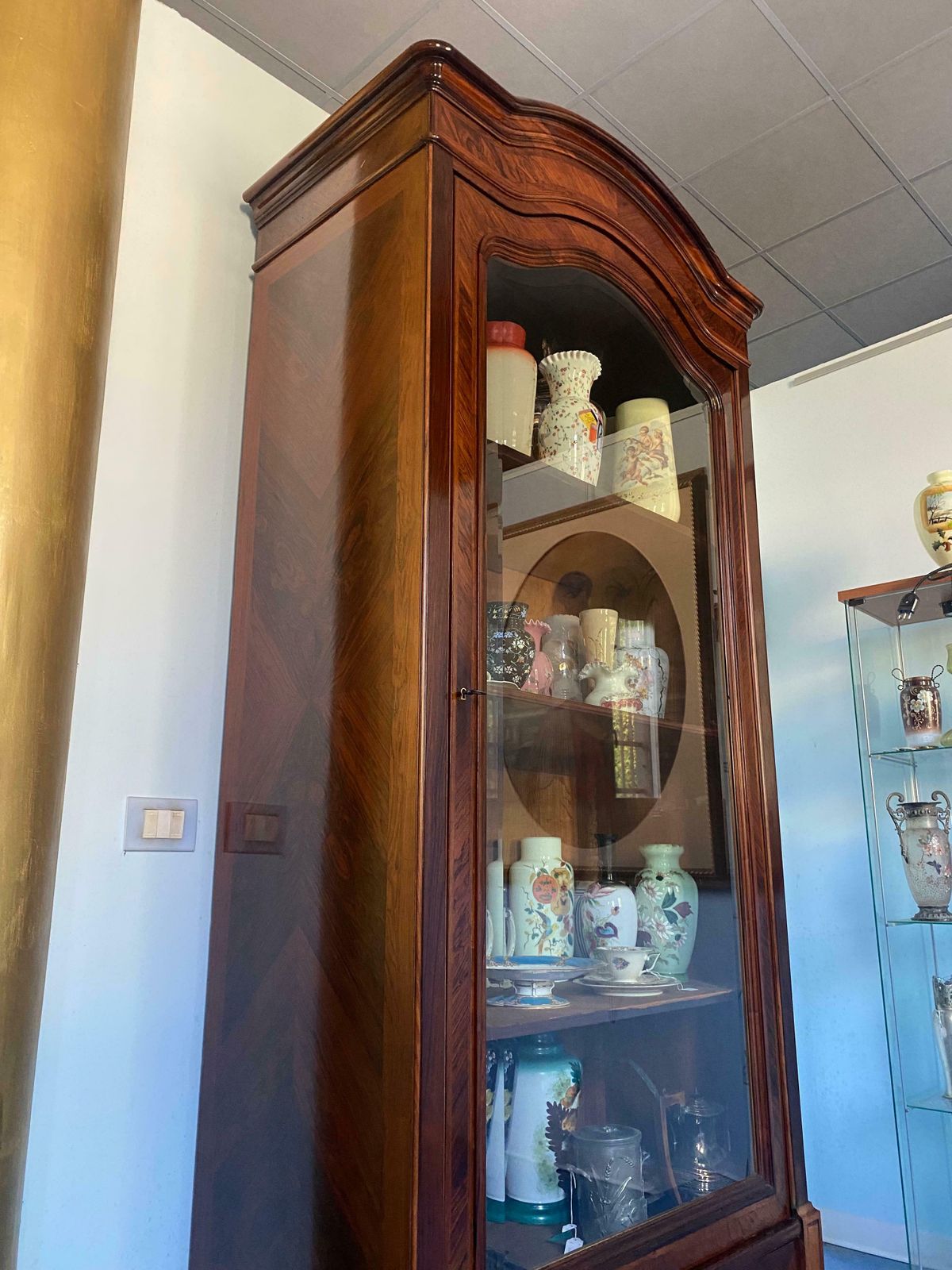 Antique French Showcase Bookcase Louise Philippe, 1850s photo vinterior