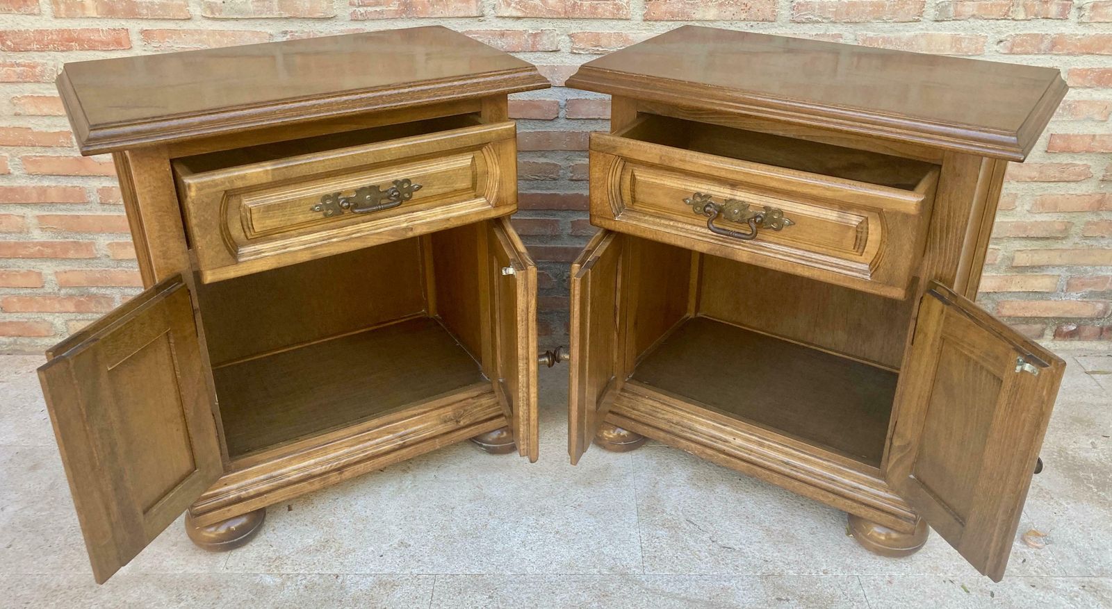 Tables de chevet espagnoles mid-century, années 1960, lot de 2 photo 2976.0