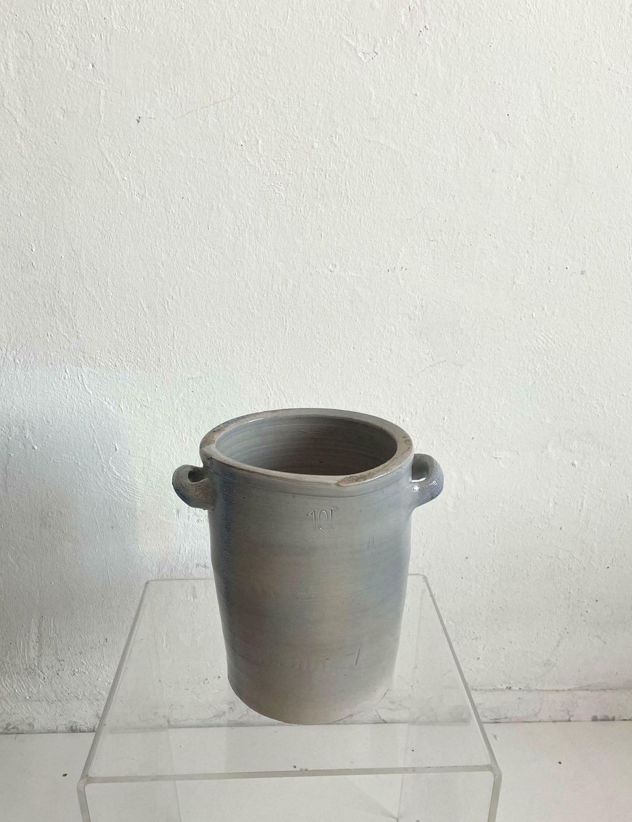 photo for sale Vintage Mid Century Glazed Stoneware Pottery Jar Jug Vase Vessel Wabi Sabi