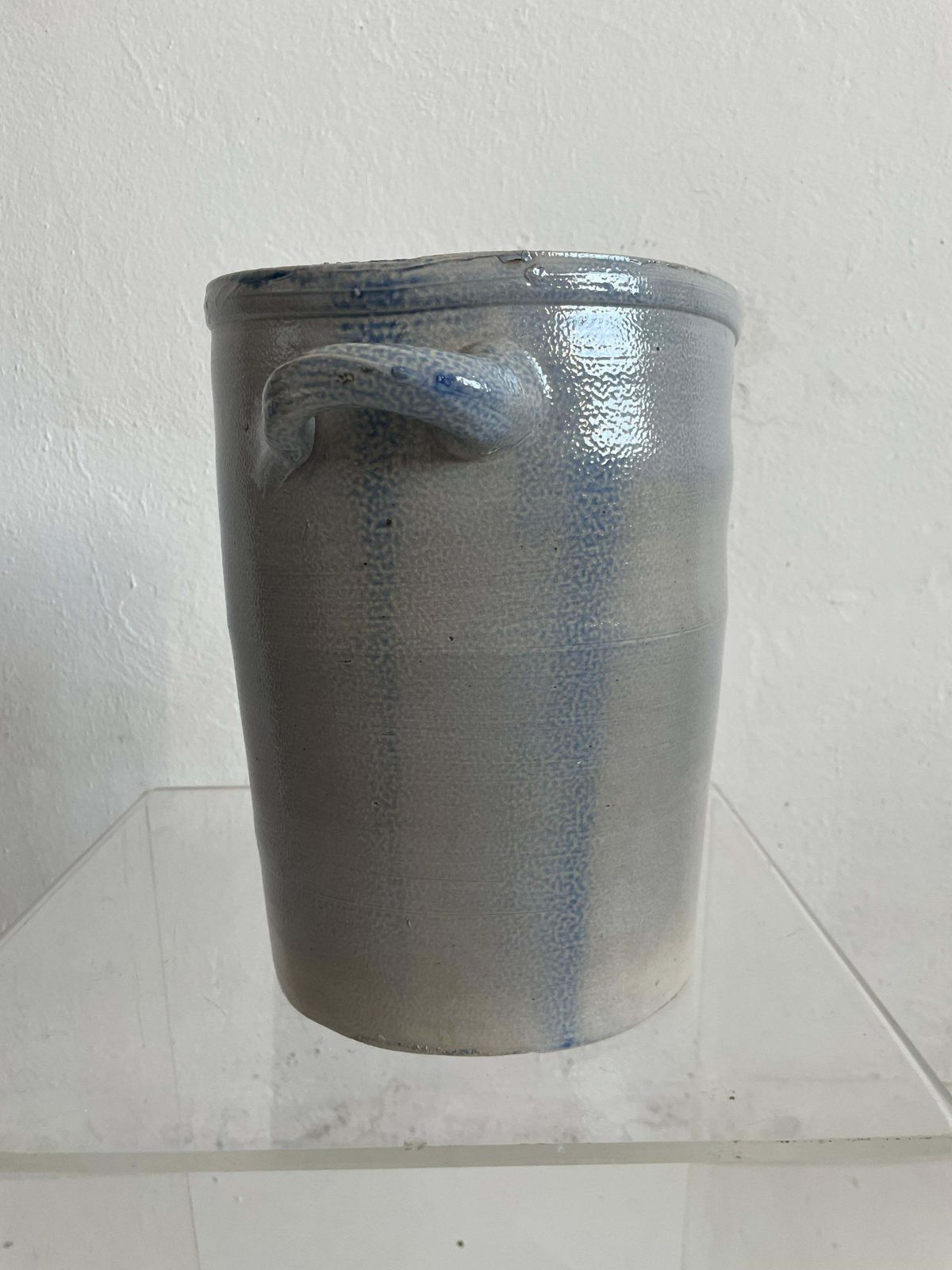 Home Decor Vintage Mid Century Glazed Stoneware Pottery Jar Jug Vase Vessel Wabi Sabi photo
