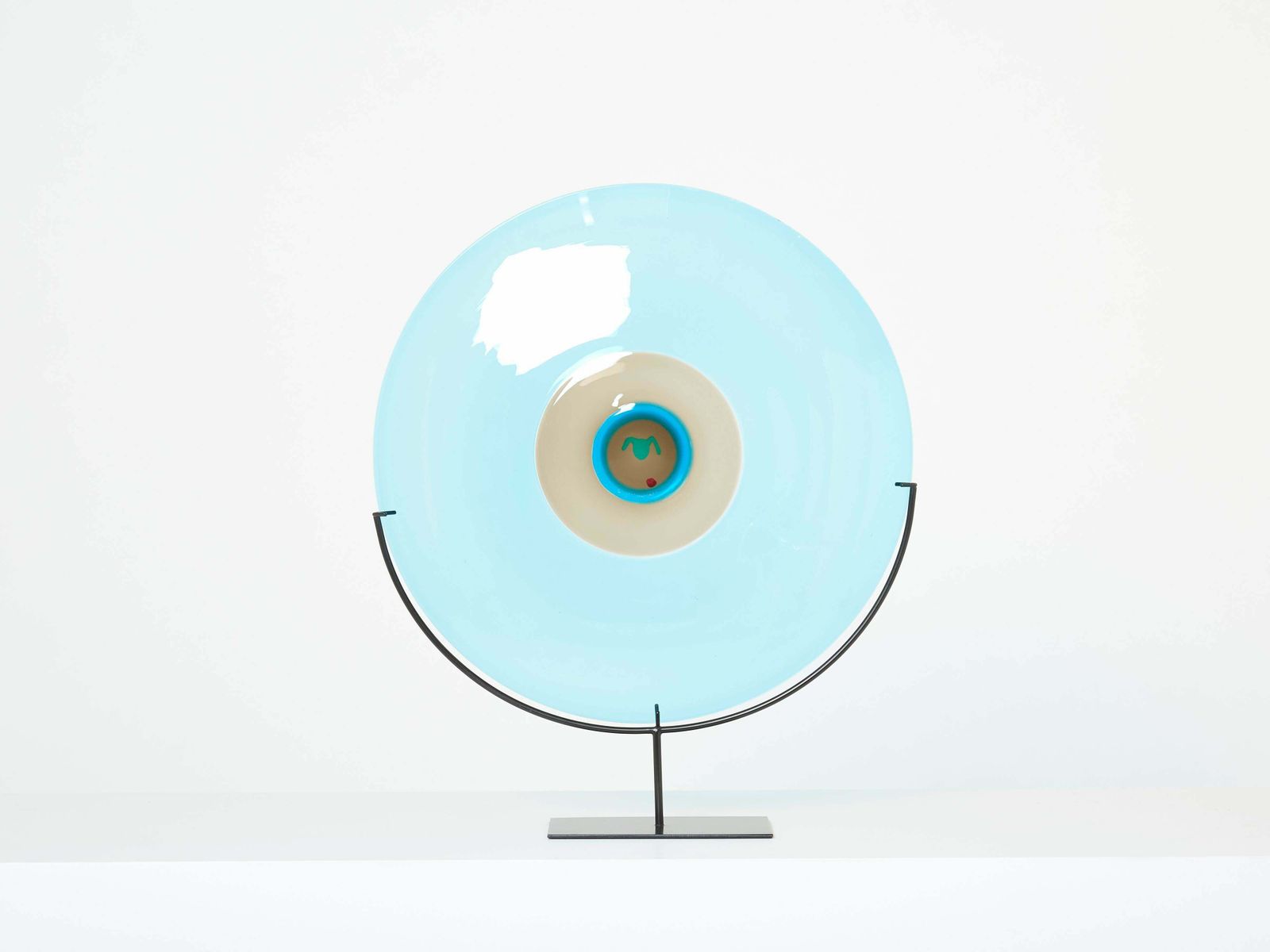 Plateau Polipo Tapio Wirkkala pour Venini, sculpture en verre de Murano, 1990 photo vinterior