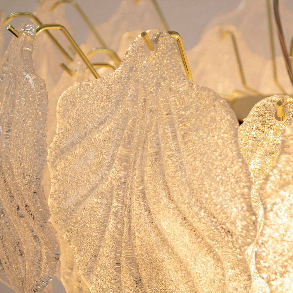 photo furniture Suspension Chandelier In Murano Glass Color Crystal, Italy, 90s