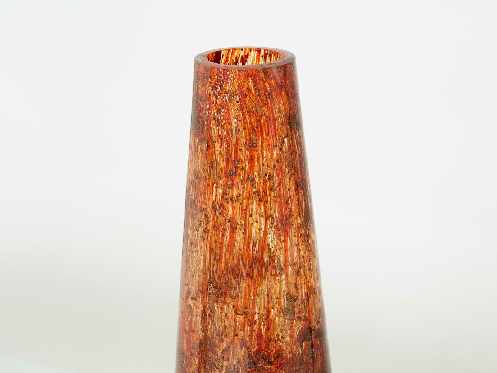 Grand vase en verre de Murano à inclusions, 1970 photo 1663.74