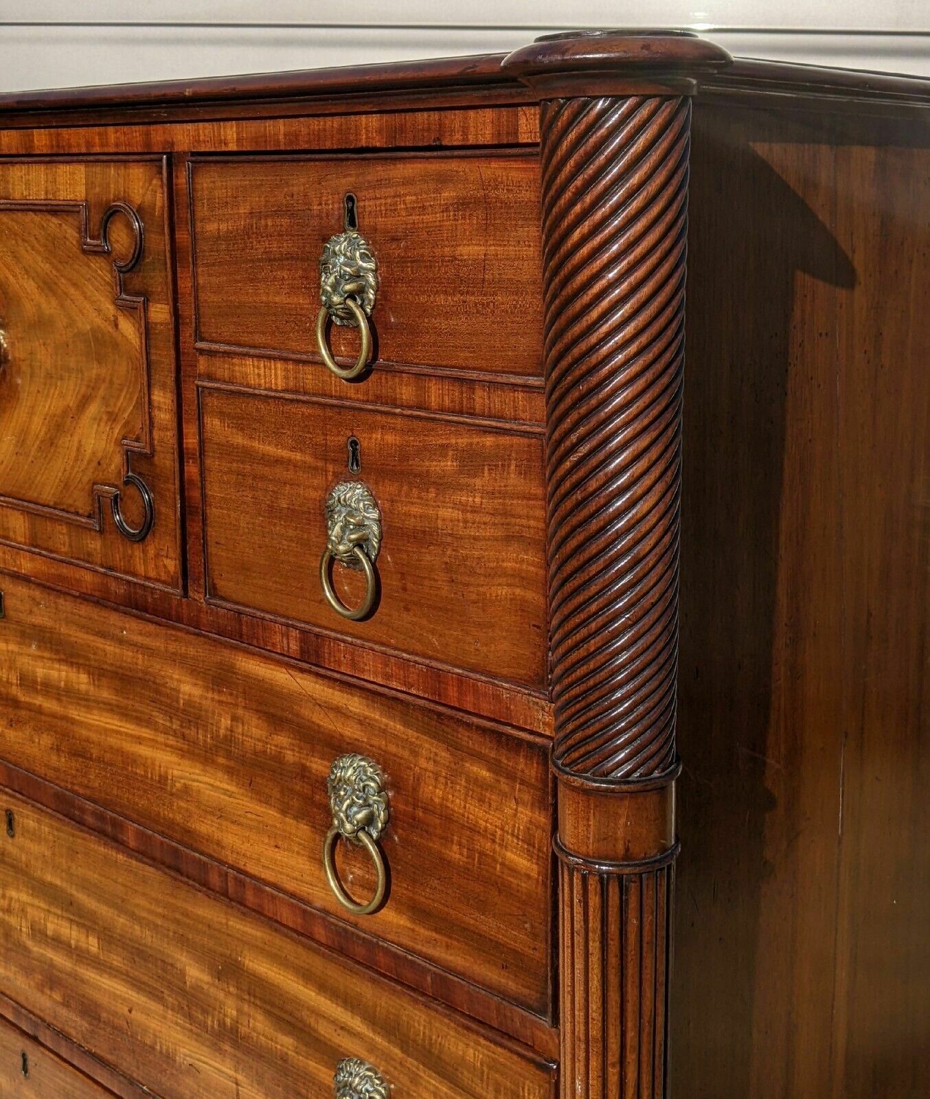 Superb Regency Mahogany Chest Of Drawers photo vinterior