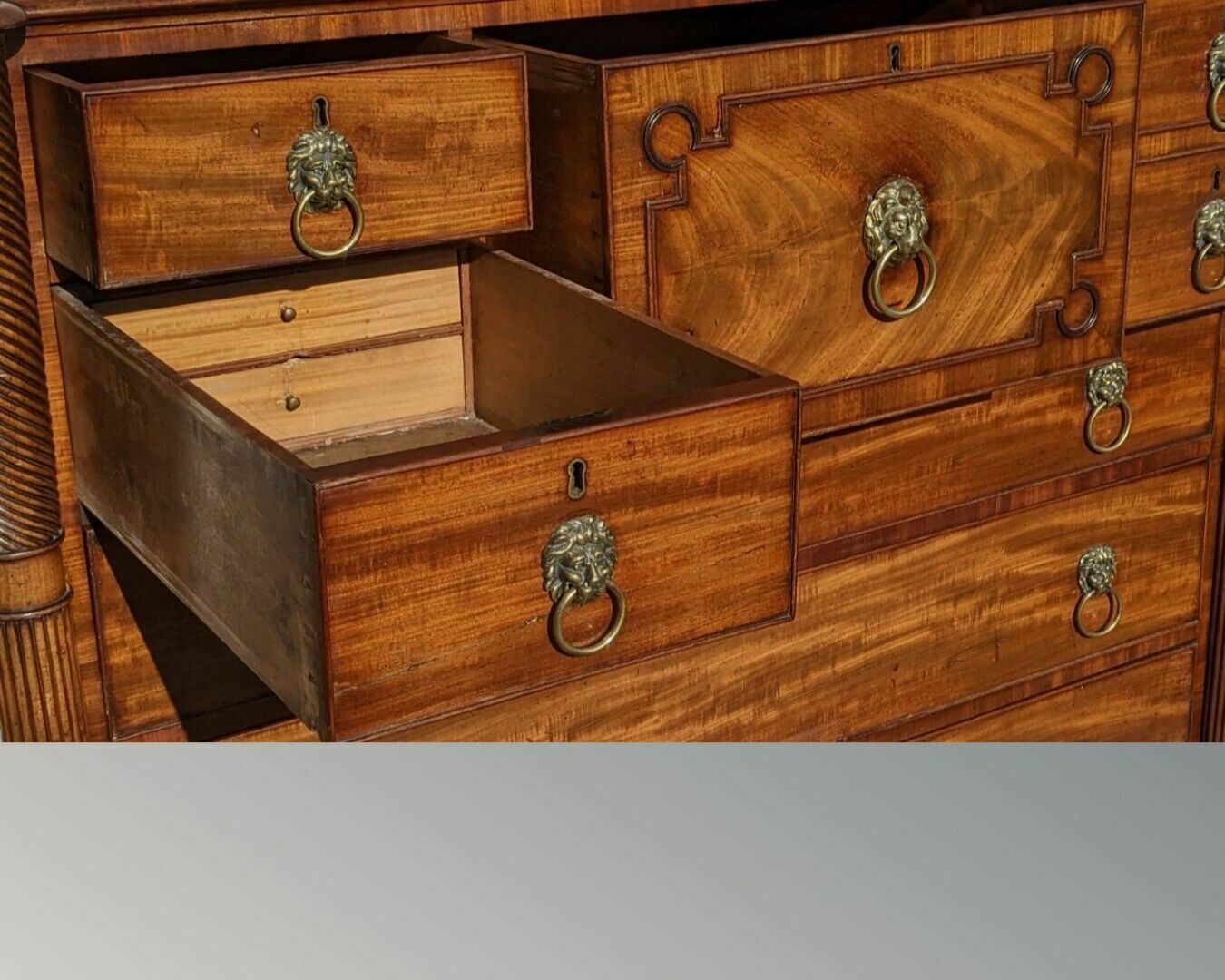 Furniture Superb Regency Mahogany Chest Of Drawers photo