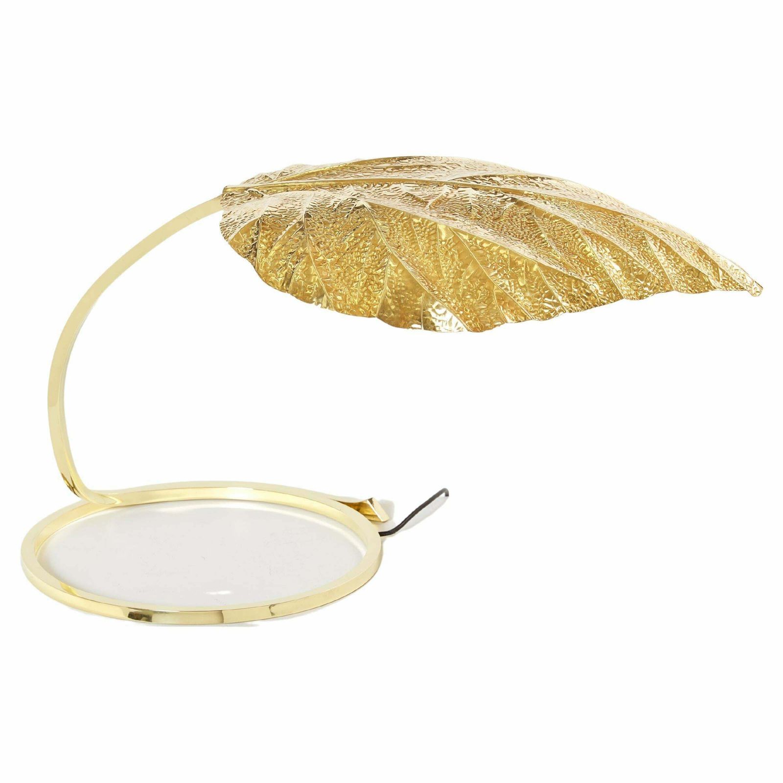 Tommaso Barbi For Bottega Gadda Rhubarb Brass Table Lamp 1970s