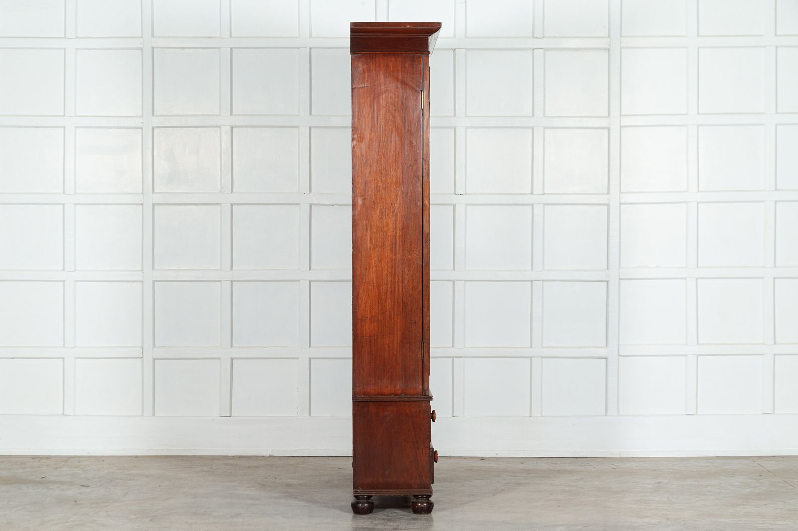 19thc English Mahogany Glazed Bookcase photo vintage