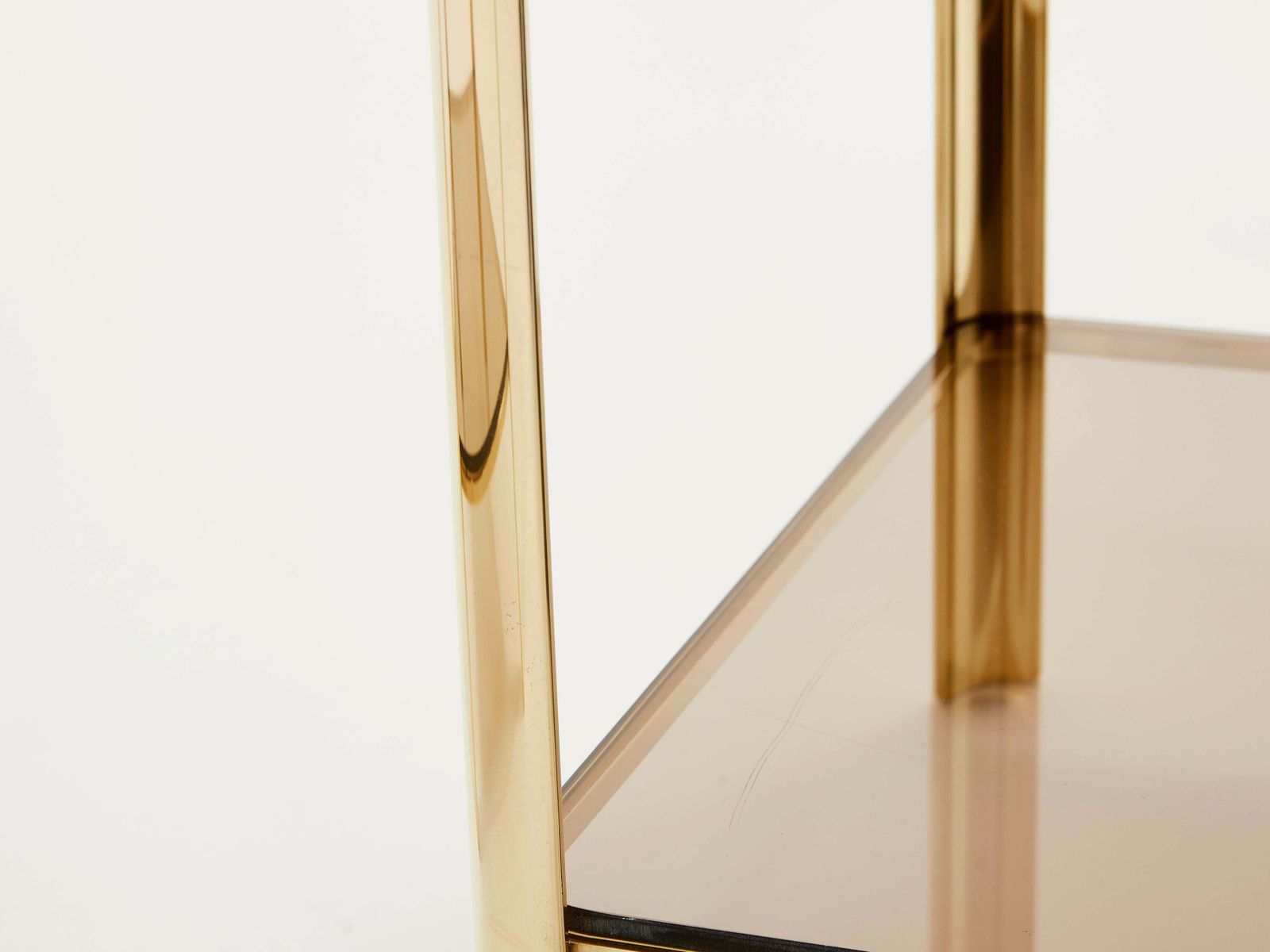 Pair Of Two Tier Bronze End Tables By J.T. Lepelletier For Broncz, 1960s photo 13289.775